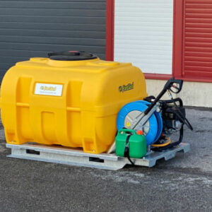 ForeSTeel mobiler Hochdruckreiniger PW-600 - inkl. Lanze, Wasserbesen, 15m Schlauch & auto. Schlauchtrommel