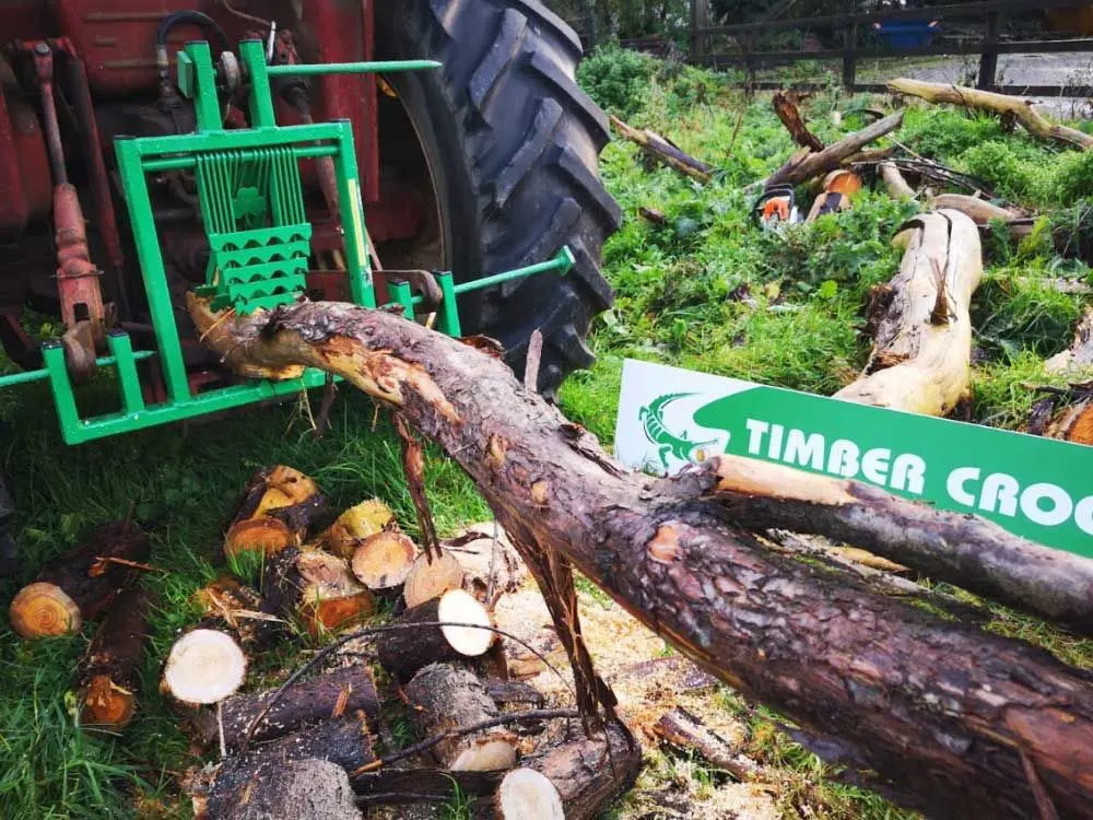 Timber Croc Holzhalter / Stammhalter HD für Traktoren mit 3-Punkt Aufnahme (KAT I) – Bild 2