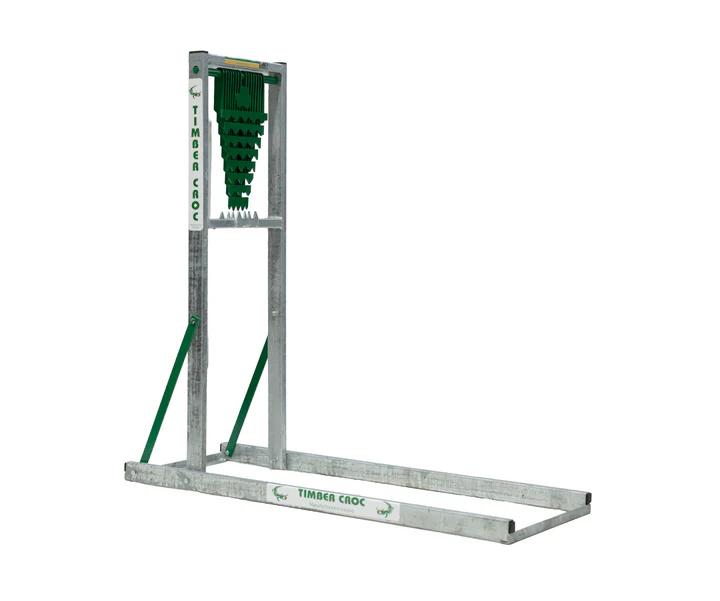 Timber Croc Holzhalter / Stammhalter "Saw Horse", verzinkt